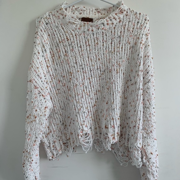 Cropped deconstructed sweater - Picture 1 of 1